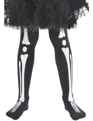 Collants squelette enfant Halloween