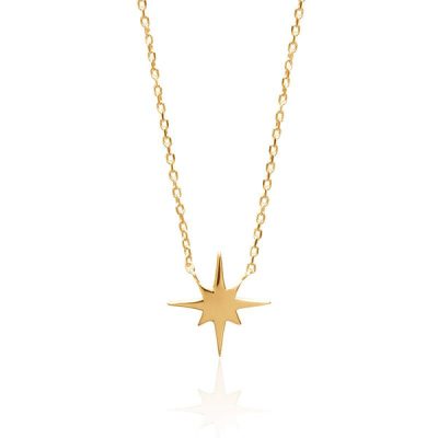 Collier étoile du nord plaqué or - Pour Femme - Bijoux Elise et moi