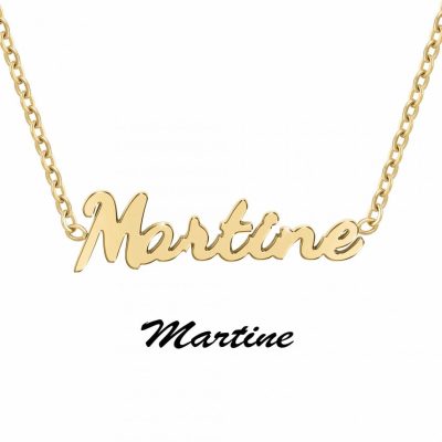 Collier Femme Athème - B2689-DORE-MARTINE Acier Doré