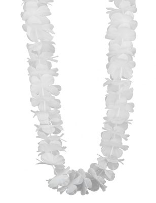 Collier hawaï blanc