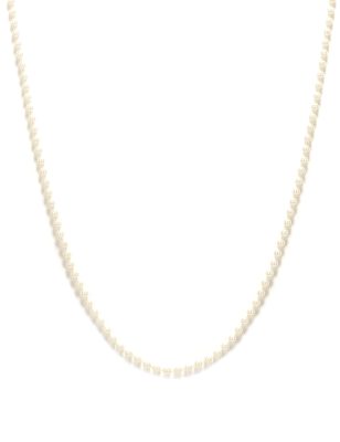 Collier perles blanches