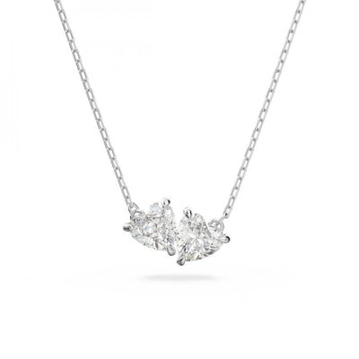 Collier Swarovski 5517117 - Collier métal rhodié blanc  cristaux sertis Femme