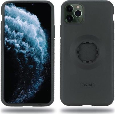 Tigra Mountcase 2 - Coque Apple iPhone 11 Pro Max Coque Arrière Rigide Antichoc - Noir