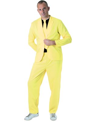 Costume fashion jaune fluo adulte