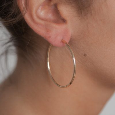 Boucles d'oreilles créoles clips pour oreilles non percées Plaqué or - Pour Femme - Bijoux Elise et moi