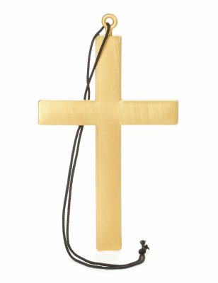 Collier croix de moine or