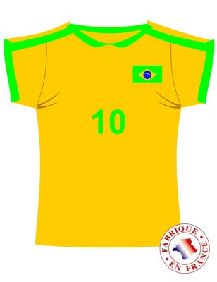 Décoration murale maillot du Brésil