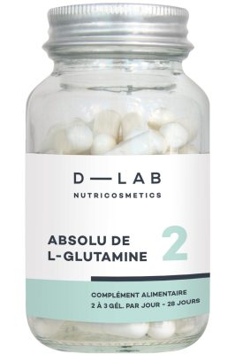 Complément alimentaire digestion Absolu de L-Glutamine - 1 mois                                - D-LAB Nutricosmetics