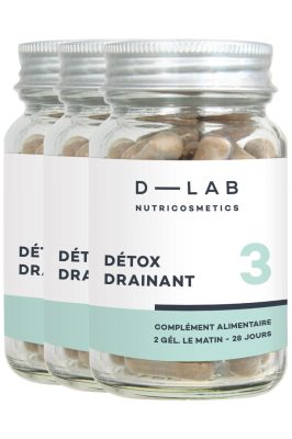 Complément alimentaire Détox Drainant - 3 mois                                - D-LAB Nutricosmetics