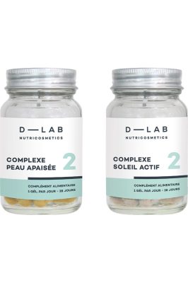 Compléments alimentaires bronzage Duo Éclat-Total - 1 mois                                - D-LAB Nutricosmetics