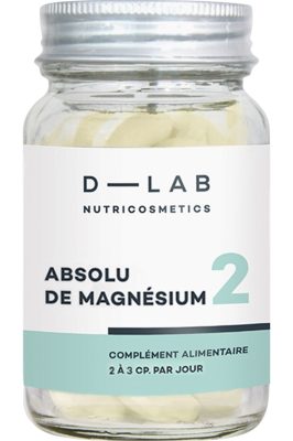 Compléments alimentaires coup de boost & anti-stress Absolu de Magnésium                                - D-LAB Nutricosmetics