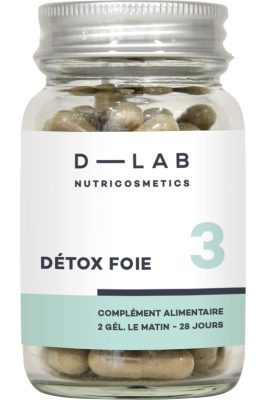 Complément alimentaire Détox Foie - 1 mois                                - D-LAB Nutricosmetics