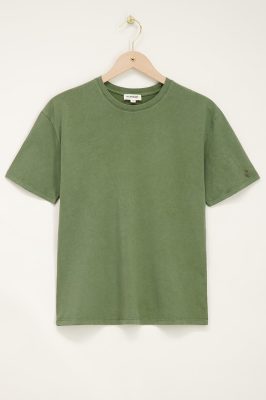 T-shirt délavé vert foncé | My Jewellery