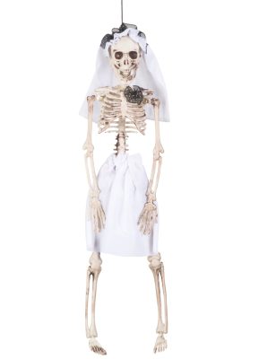 Décoration à suspendre mariée squelette 40 cm Halloween