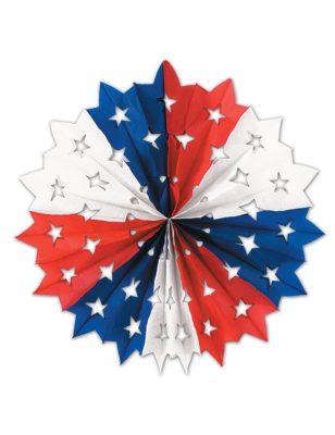 Décoration en papier étoile USA 28 cm