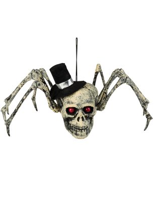 Décoration squelette araignée Halloween 23 x 30 cm