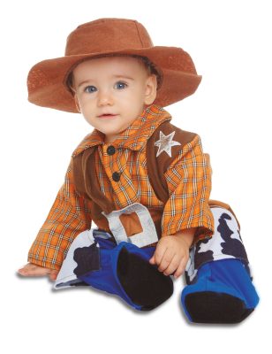Déguisement avec chapeau cowboy bébé