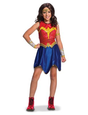 Déguisement classique Wonder Woman Justice League fille