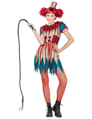 Déguisement clown coloré Halloween femme