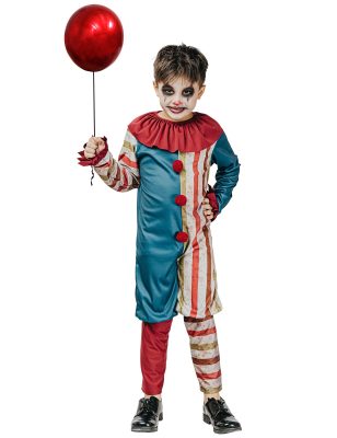 Déguisement clown coloré Halloween garçon