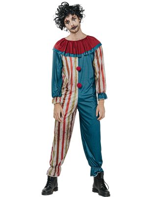 Déguisement clown coloré Halloween homme
