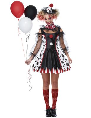 Déguisement clown psycho robe femme