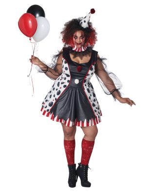 Déguisement clown psycho robe grande taille femme