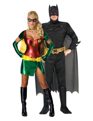 Déguisement de couple Batman et Robin