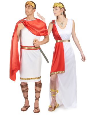 Déguisements couple de Romains