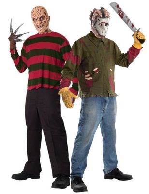 Déguisement de couple Freddy contre Jason adulte
