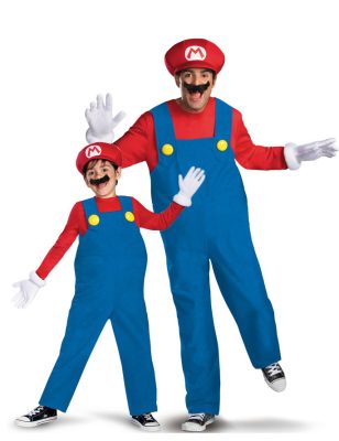 Déguisement de couple Mario père et fils