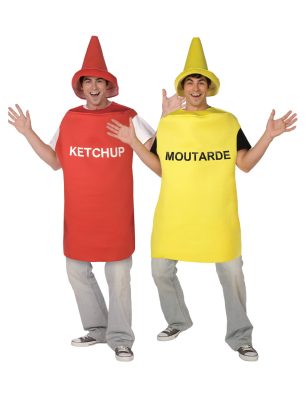 Déguisement de couple moutarde et ketchup