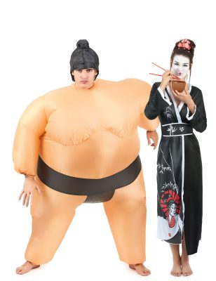 Déguisement de couple Sumo et Geisha