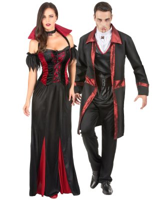 Déguisement de couple vampire élégants Halloween halloween adulte