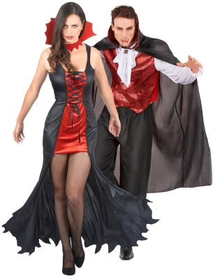 Déguisement de couple vampire Halloween adulte
