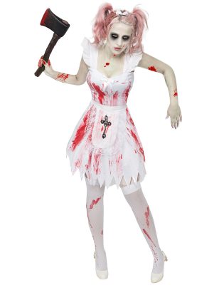 Déguisement demoiselle d'honneur zombie femme Halloween