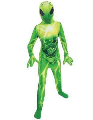 Déguisement extraterrestre vert enfant