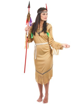 Déguisement indienne robe longue femme