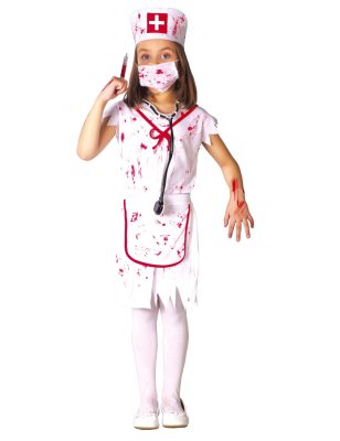 Déguisement infirmière zombie blanche fille
