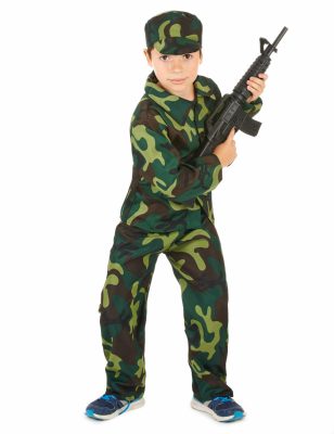 Déguisement militaire camouflage garçon