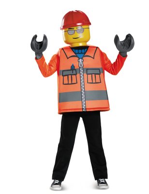 Déguisement ouvrier de chantier LEGO garçon