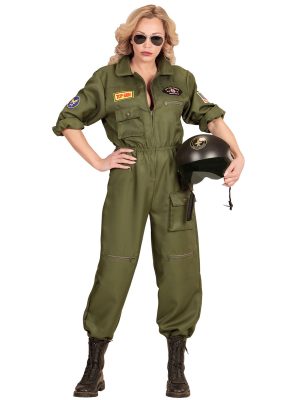 Déguisement pilote de combat femme