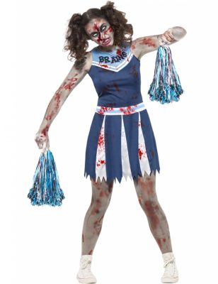 Déguisement pompom girl zombie adolescent Halloween