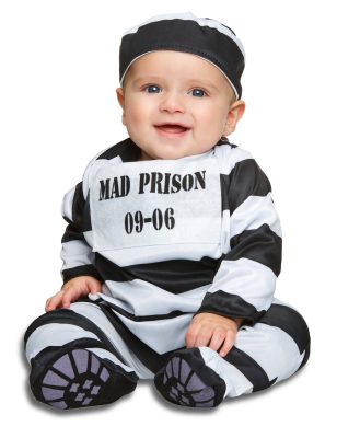 Déguisement prisonnier rayé bébé
