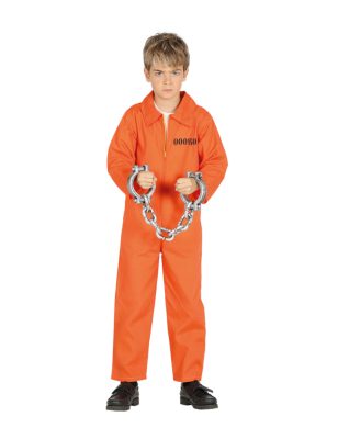 Déguisement prisonnier orange garçon