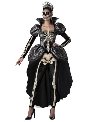 Déguisement reine squelette luxe femme