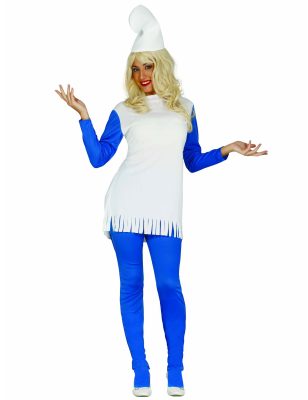 Déguisement robe nain bleu femme