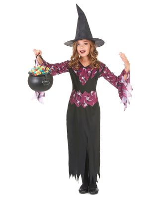 Déguisement sorcière avec chapeau fille Halloween