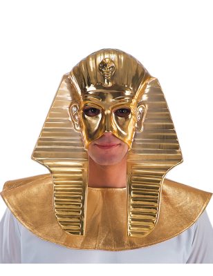 Demi masque doré pharaon homme