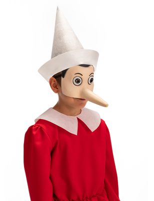 Demi masque latex Pinocchio adulte